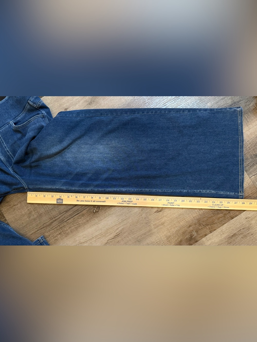 HALARA Wide-Leg Denim Pull On Stretch Comfy Jeans Size Small Petite - Picture 11 of 12